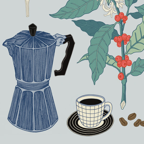 COFEE TIME BLUE