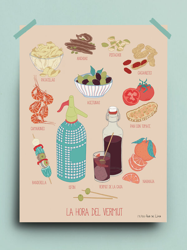 HORA DEL VERMUT melocotón (papel)