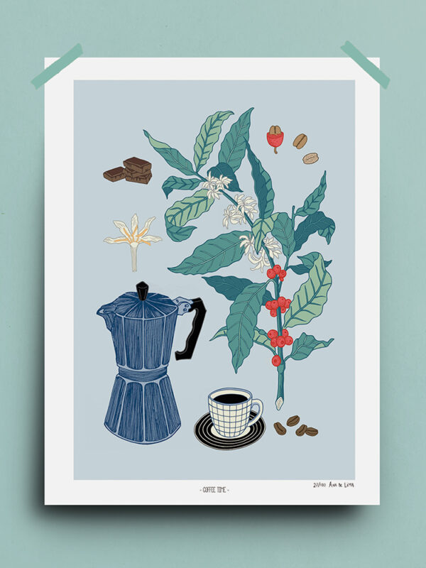 COFEE TIME BLUE