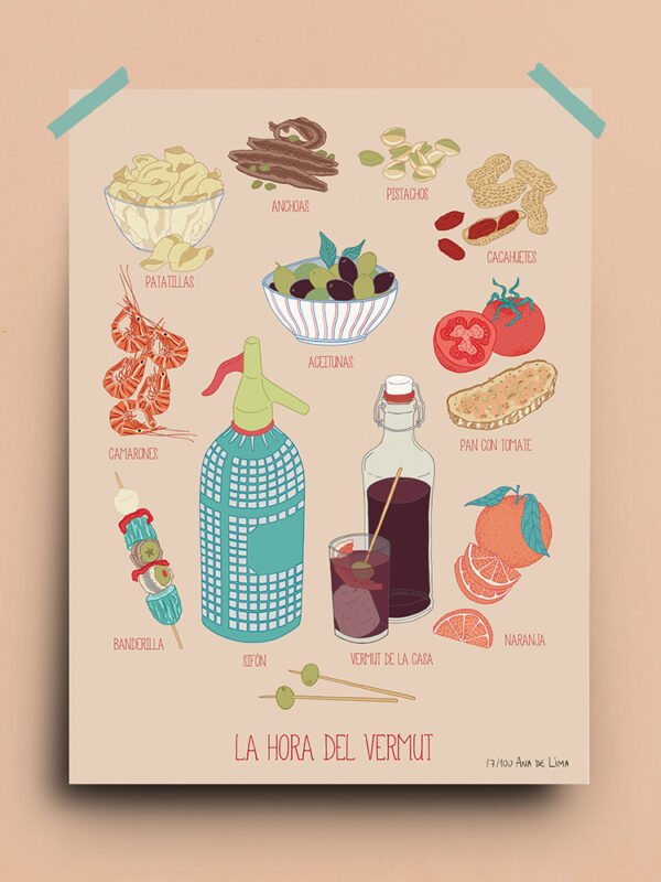 HORA DEL VERMUT melocotón (papel)