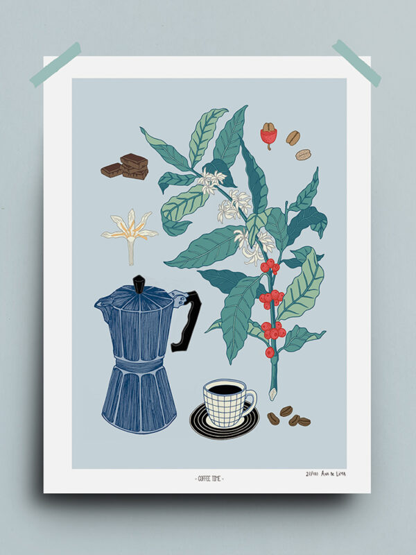 COFEE TIME BLUE