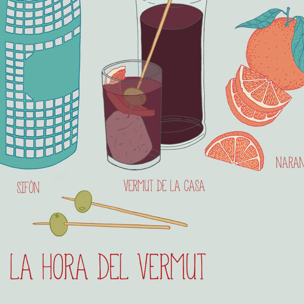 HORA DEL VERMUT azul (gran formato)